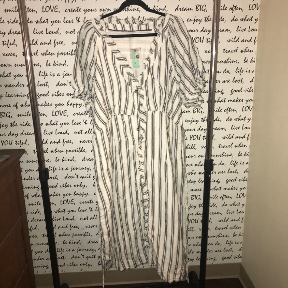 PILCRO RUFFLE-COLLAR BUTTONDOWN DRESS - Picture 7 of 12